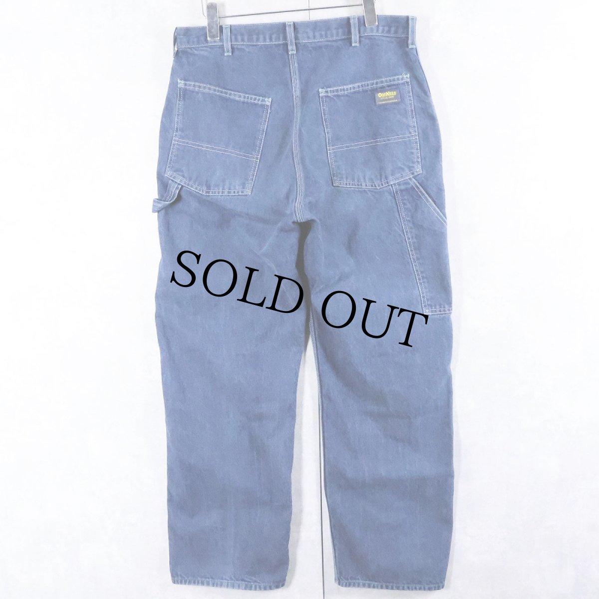 画像2: 90's OSHKOSH デニムペインターパンツ W34 (2)