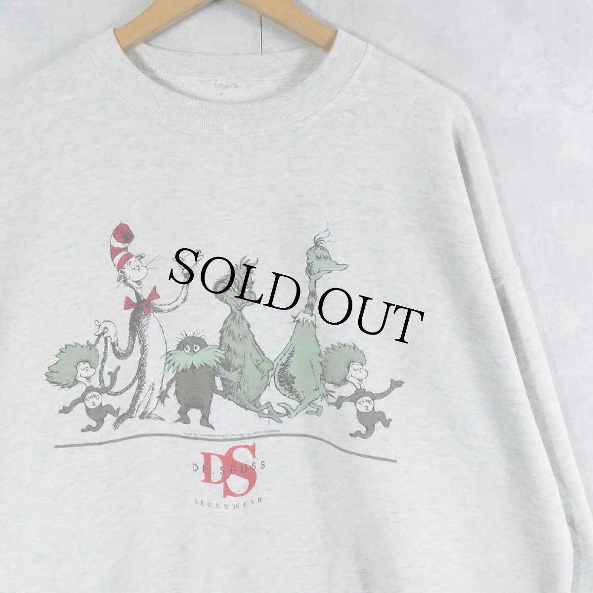 画像1: 90's Dr.Seuss "Calvin Klein" パロディプリントスウェット (1)