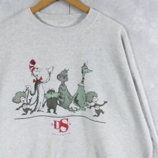 画像1: 90's Dr.Seuss "Calvin Klein" パロディプリントスウェット (1)
