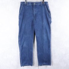 画像3: 90's OSHKOSH デニムペインターパンツ W34 (3)
