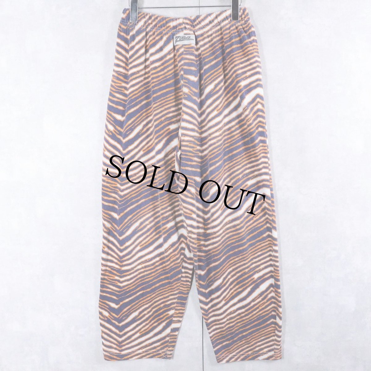画像1: 90's ZUBAZ ゼブラ柄 コットンポリイージーパンツ S (1)