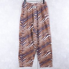 画像1: 90's ZUBAZ ゼブラ柄 コットンポリイージーパンツ S (1)
