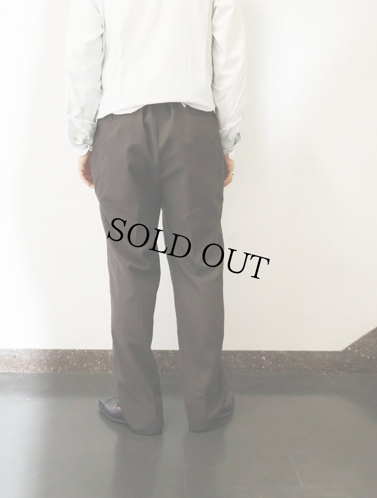 画像5: 80's Christian Dior MONSIEUR 2タックウールスラックス W37 (5)