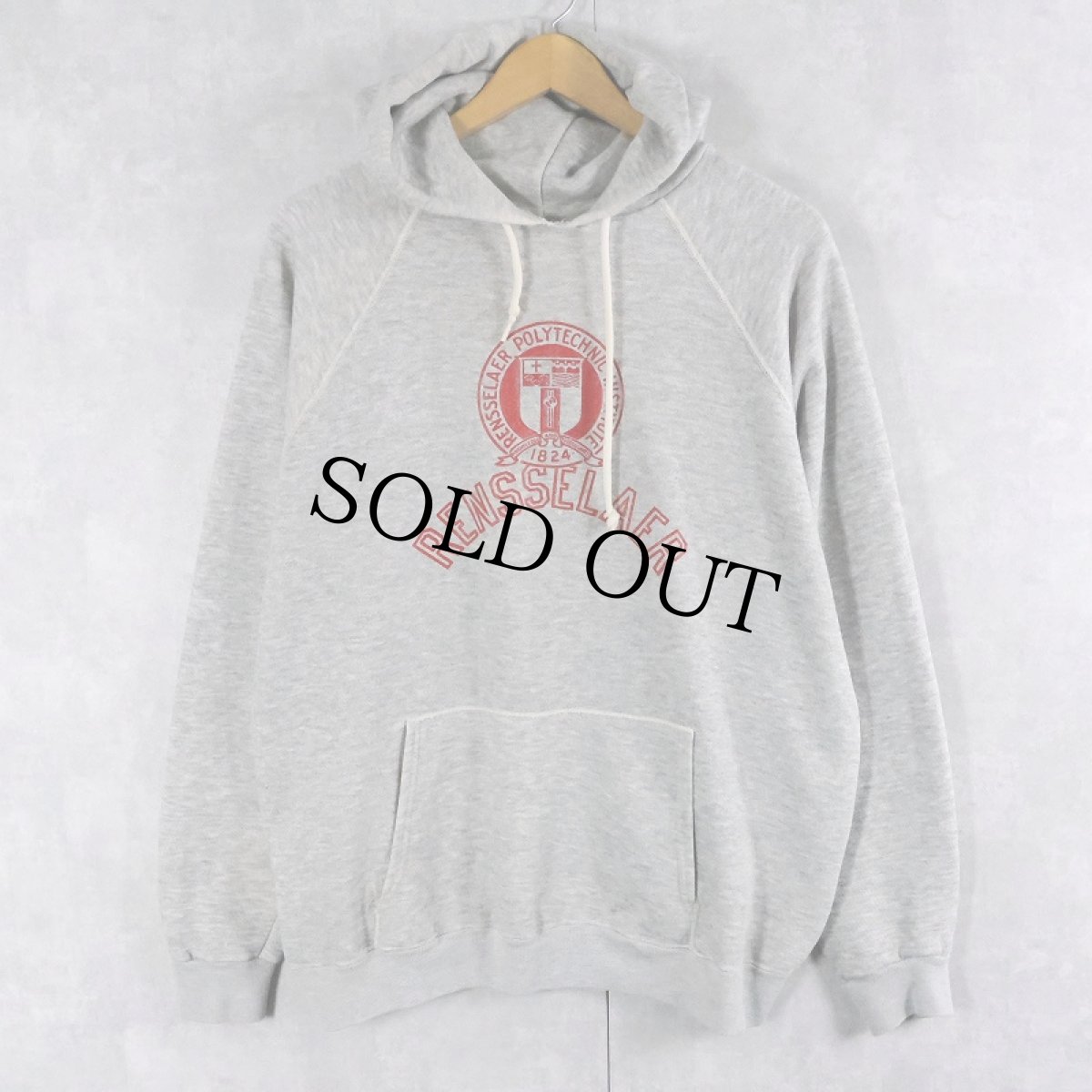 画像1: 70〜80's "Rensselaer Polytechnic Institute" プリントスウェットフーディー  (1)