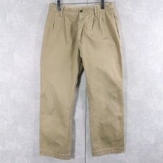 画像1: 40〜50's FRENCH ARMY Type Chino Troisers W29 (1)