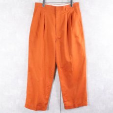 画像2: Step one コットン×ラミー 2タックスラックス W32 (2)