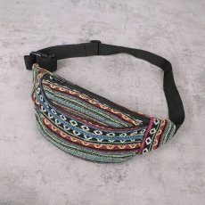 画像1: 総柄 ウエストバッグ  (1)