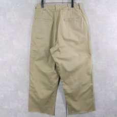 画像2: 40's U.S.ARMY カットオフ チノトラウザーズ W28 (2)