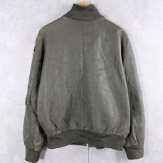 画像2: 民間品 ドイツ軍 パッチ付き フライトレザージャケット SIZE54 (2)