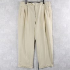 画像2: Sean John ストライプ柄 ウール×レーヨン混 4タックスラックス W35 (2)