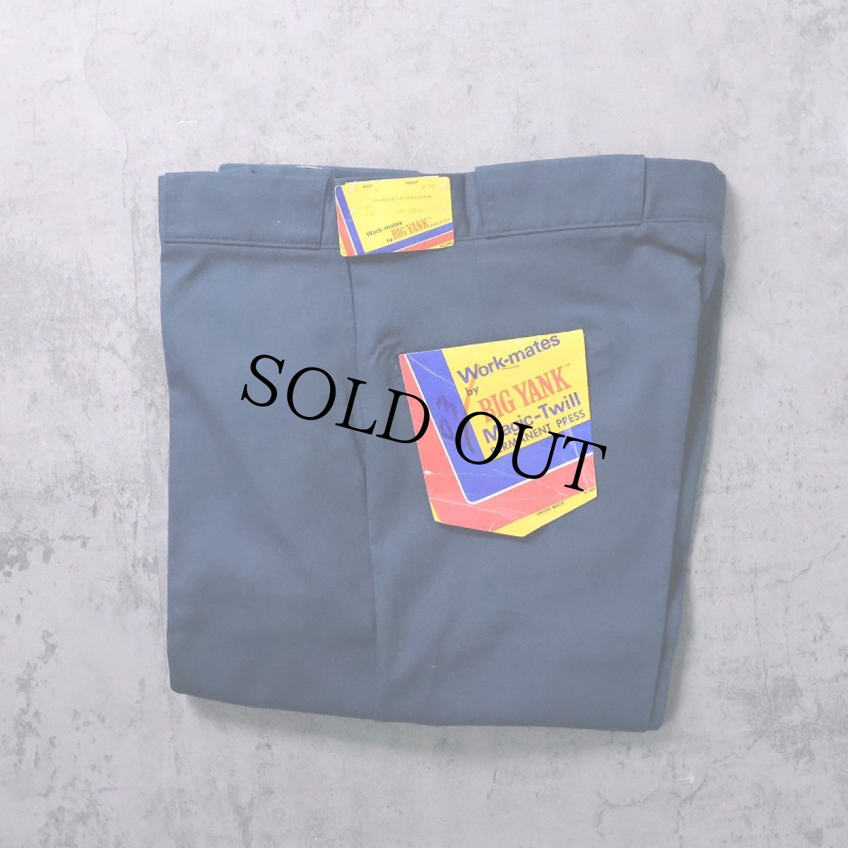 画像1: 70's BIG YANK USA製 "Magic-Twill" ワークパンツ DEADSTOCK W34 (1)