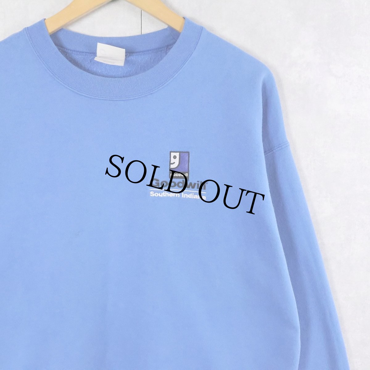 画像1: Goodwill 企業ロゴ刺繍 スウェット L (1)