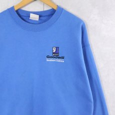 画像1: Goodwill 企業ロゴ刺繍 スウェット L (1)