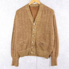 画像1: 60's〜 ウールニットカーディガン (1)