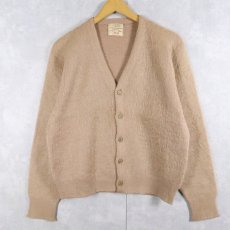 画像1: 60's Rodes by Glasgo ウール×モヘアニットカーディガン (1)