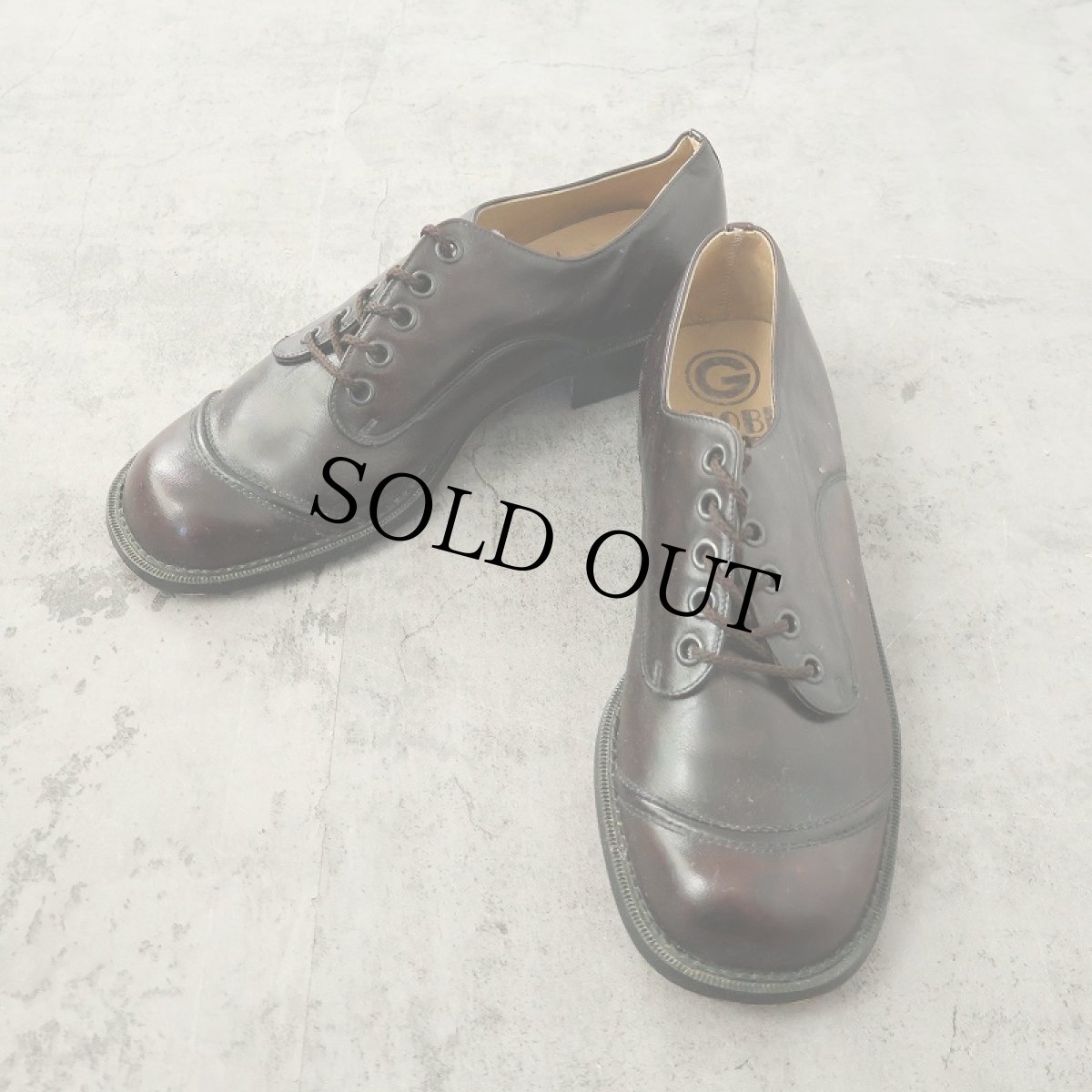 画像1: GLOBE TROTTER レザーシューズ DARK BROWN 30cm (1)