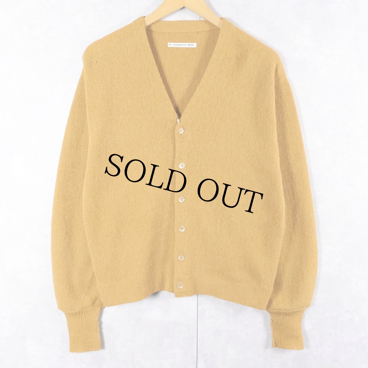 画像1: 〜60's アルパカニットカーディガン  (1)