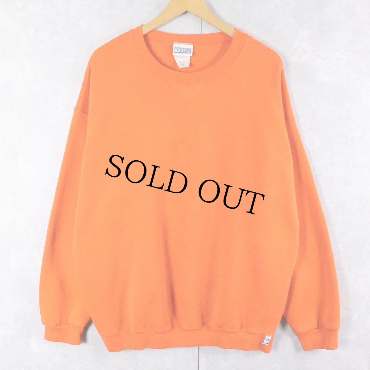 画像1: 90's DISCUS ATHLETIC USA製 前V 無地スウェット XL  (1)