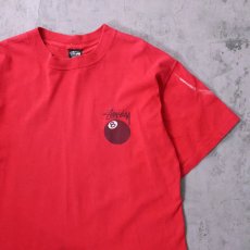画像2: 80's STUSSY 黒タグ USA製 "8 Ball" プリントTシャツ L (2)