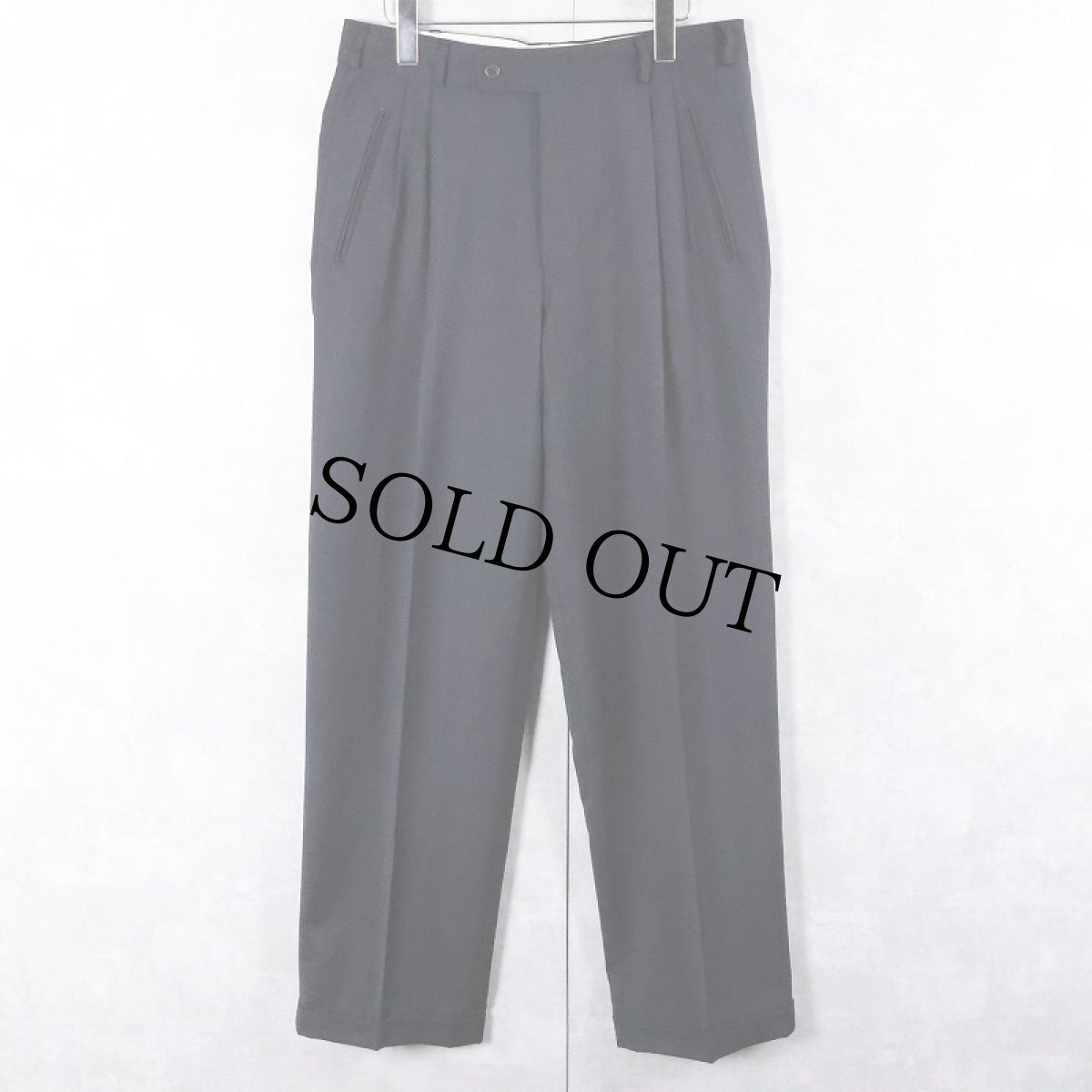 画像3: POLO Ralph Lauren ピンストライプ柄 2タック スラックス NAVY (3)