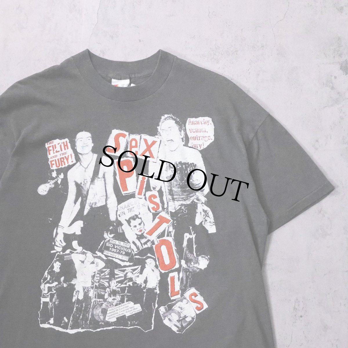 画像1: 80's Sex Pistols USA製 パンクロックバンドTシャツ BLACK XL (1)