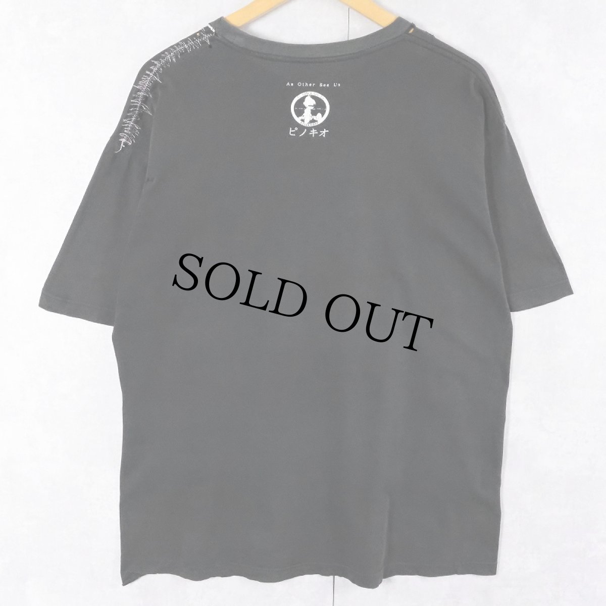 画像2: PINOCCHIO "As Other See Us" キャラクターパロディ ハードコアバンド プリントTシャツ BLACK L (2)