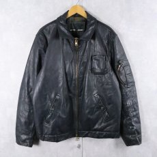 画像1: 70〜80's "FRENCH AIR FORCE Type" レザージャケット SIZE52 (1)