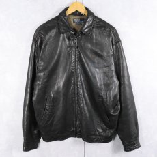 画像1: POLO Ralph Lauren ラムレザースイングトップ DARK BROWN M (1)