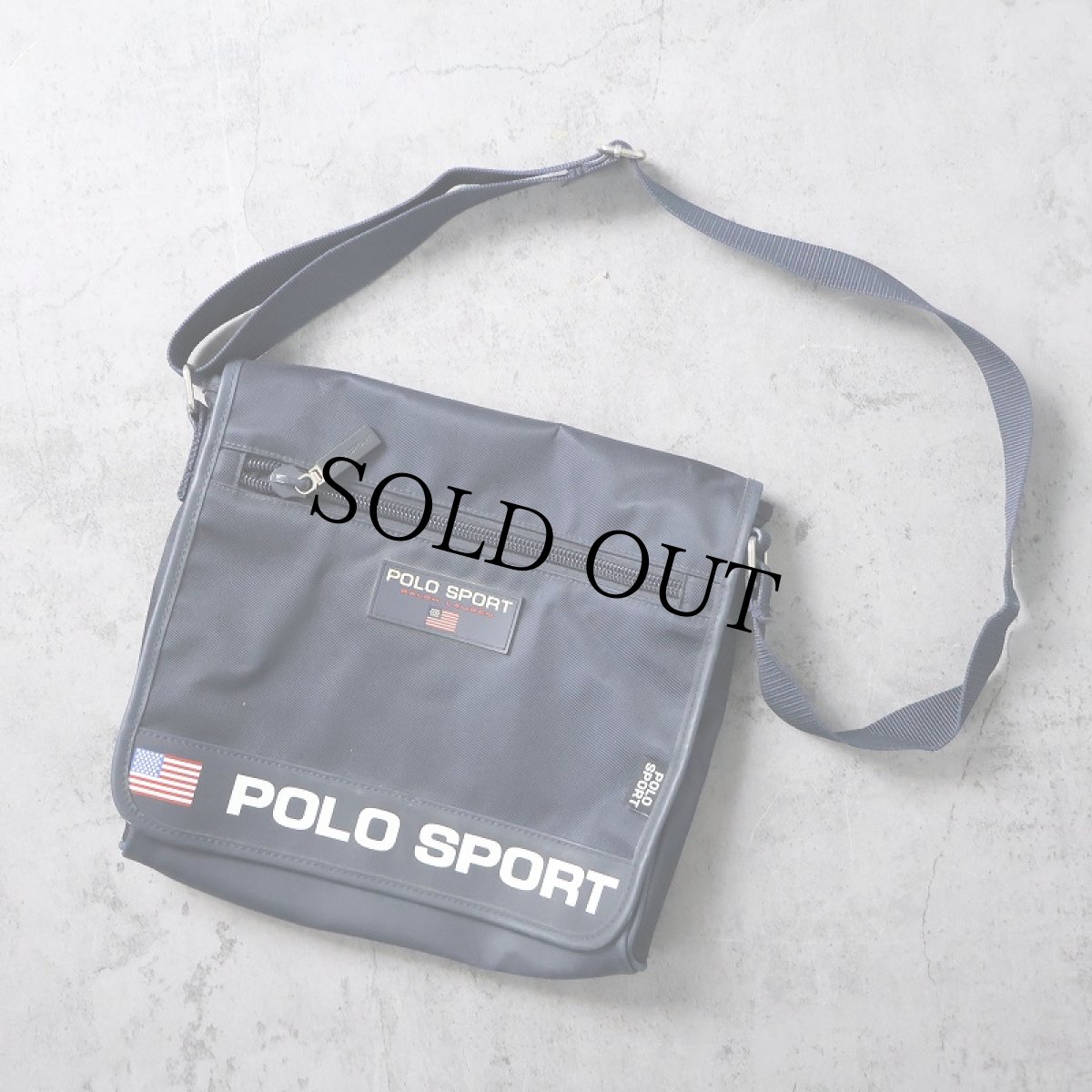 画像1: 90's POLO SPORT Ralph Lauren ショルダーバッグ NAVY (1)