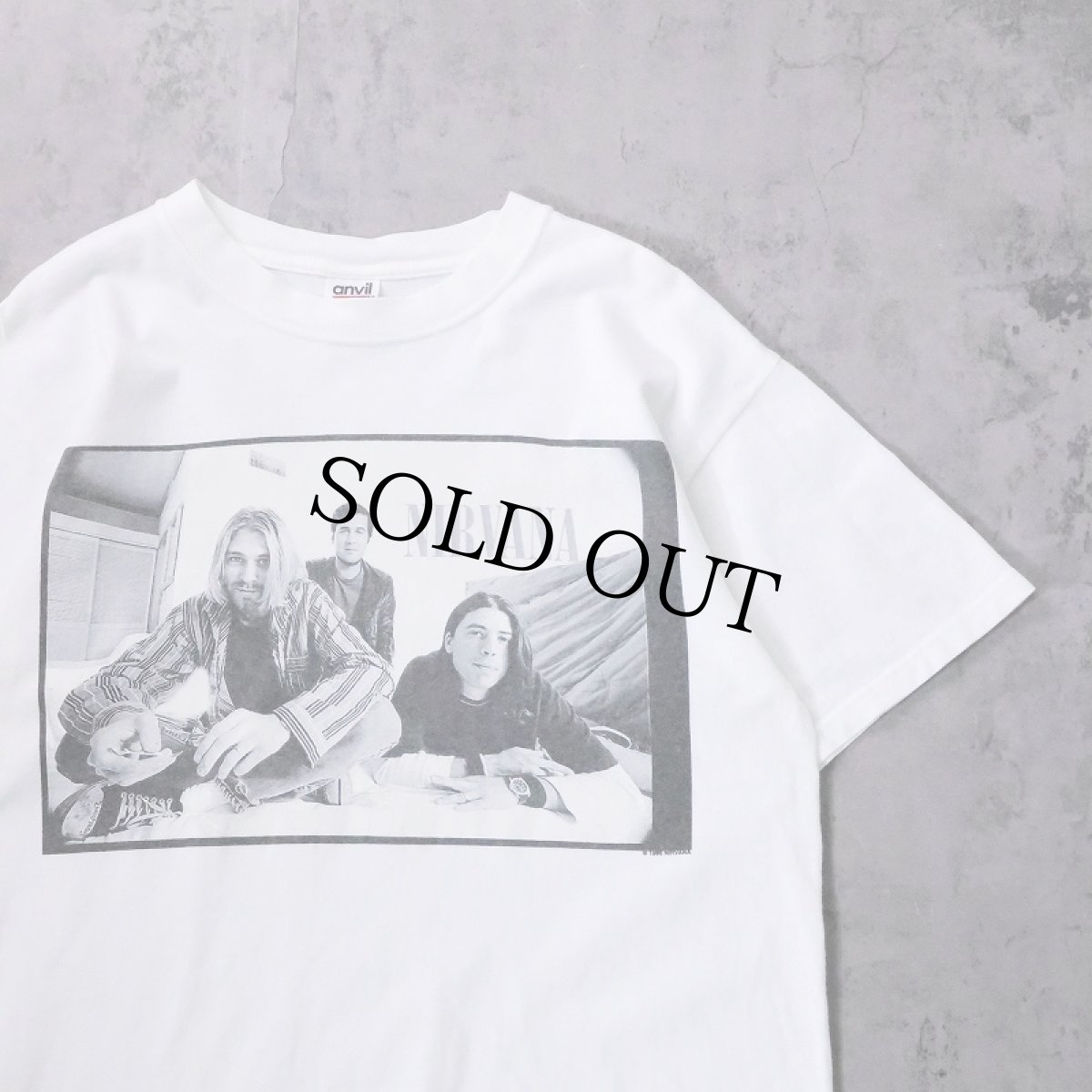 画像1: 1996 NIRVANA ロックバンド フォトプリントTシャツ M (1)