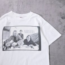 画像1: 1996 NIRVANA ロックバンド フォトプリントTシャツ M (1)