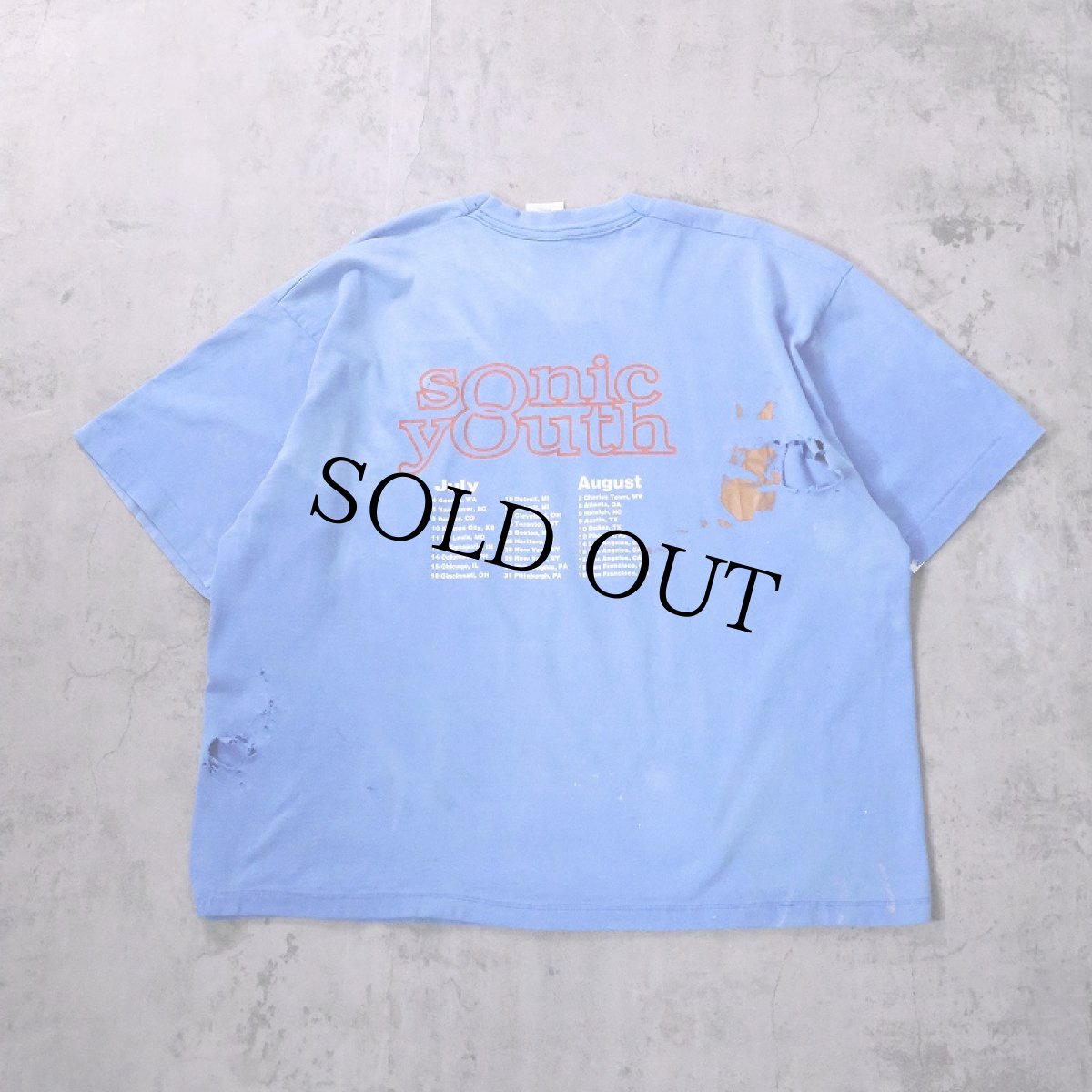 画像2: 90's SONIC YOUTH USA製 "Washing Machine" オルタナティヴ・ロックバンドTシャツ XL (2)