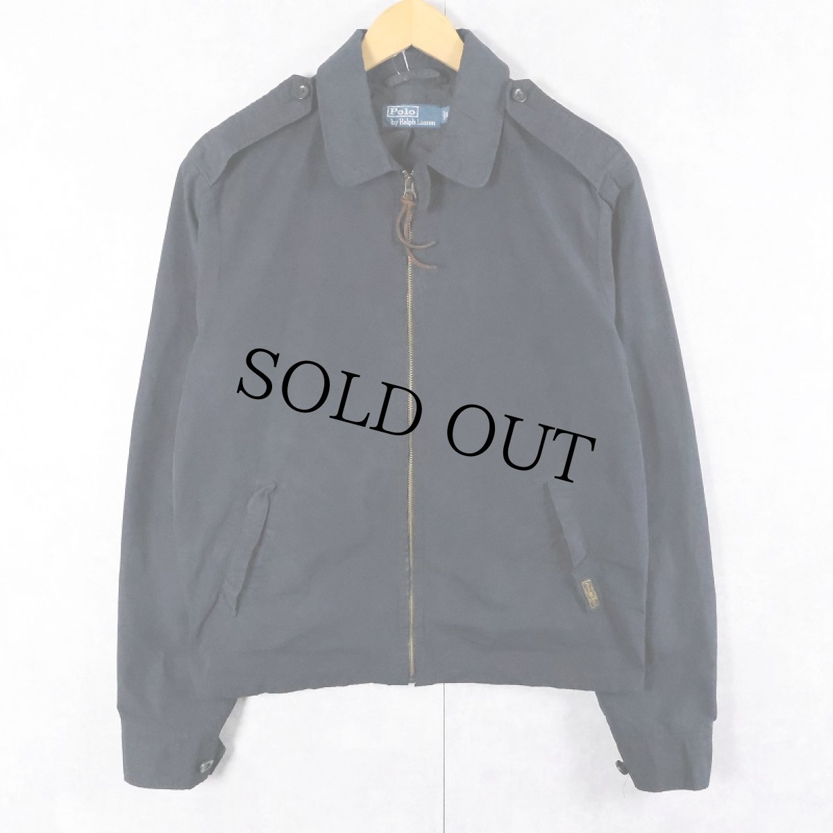 画像1: POLO Ralph Lauren "U.S.NAVY TYPE" チンスト付き ユーティリティジャケット BLACK S (1)
