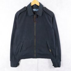 画像1: POLO Ralph Lauren "U.S.NAVY TYPE" チンスト付き ユーティリティジャケット BLACK S (1)
