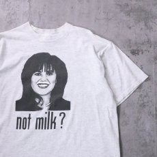 画像1: 90〜2000's USA製 "not milk?" パロディプリントTシャツ XL (1)