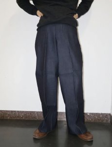 画像3: BEN DAVIS "THE GORILLA CUT" ゴリラカットデニムパンツ INDIGO DENIM フラッシャー付き未使用品 W34 L32 (3)