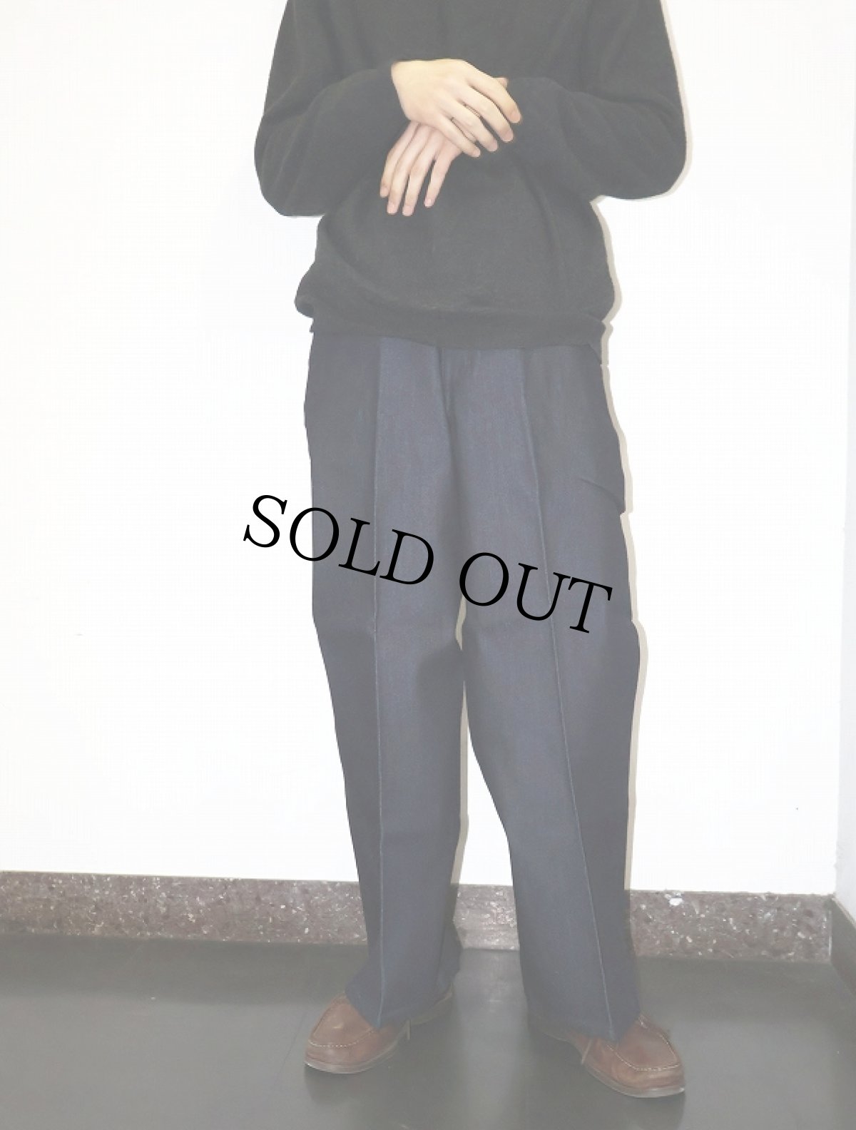 画像3: BEN DAVIS "THE GORILLA CUT" ゴリラカットデニムパンツ INDIGO DENIM フラッシャー付き未使用品 W34 L30 (3)