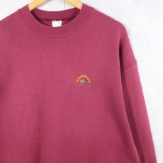 画像1: 90's FRUIT OF THE LOOM IRELAND製 ロゴ刺繍 スウェット XL (1)