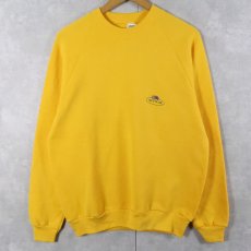 画像2: 90's FRUIT OF THE LOOM IRELAND製 ロゴプリント ラグランスウェット M (2)