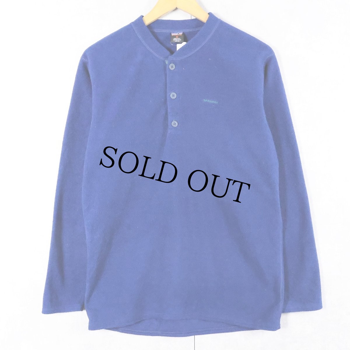 画像1: 90's Patagonia USA製 "CAPILENE" ヘンリーネック フリースロンT M (1)