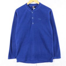画像1: 90's Patagonia USA製 "CAPILENE" ヘンリーネック フリースロンT M (1)