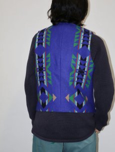画像2: 80's PENDLETON USA製 ネイティブ柄 ウールベスト SIZE40 (2)