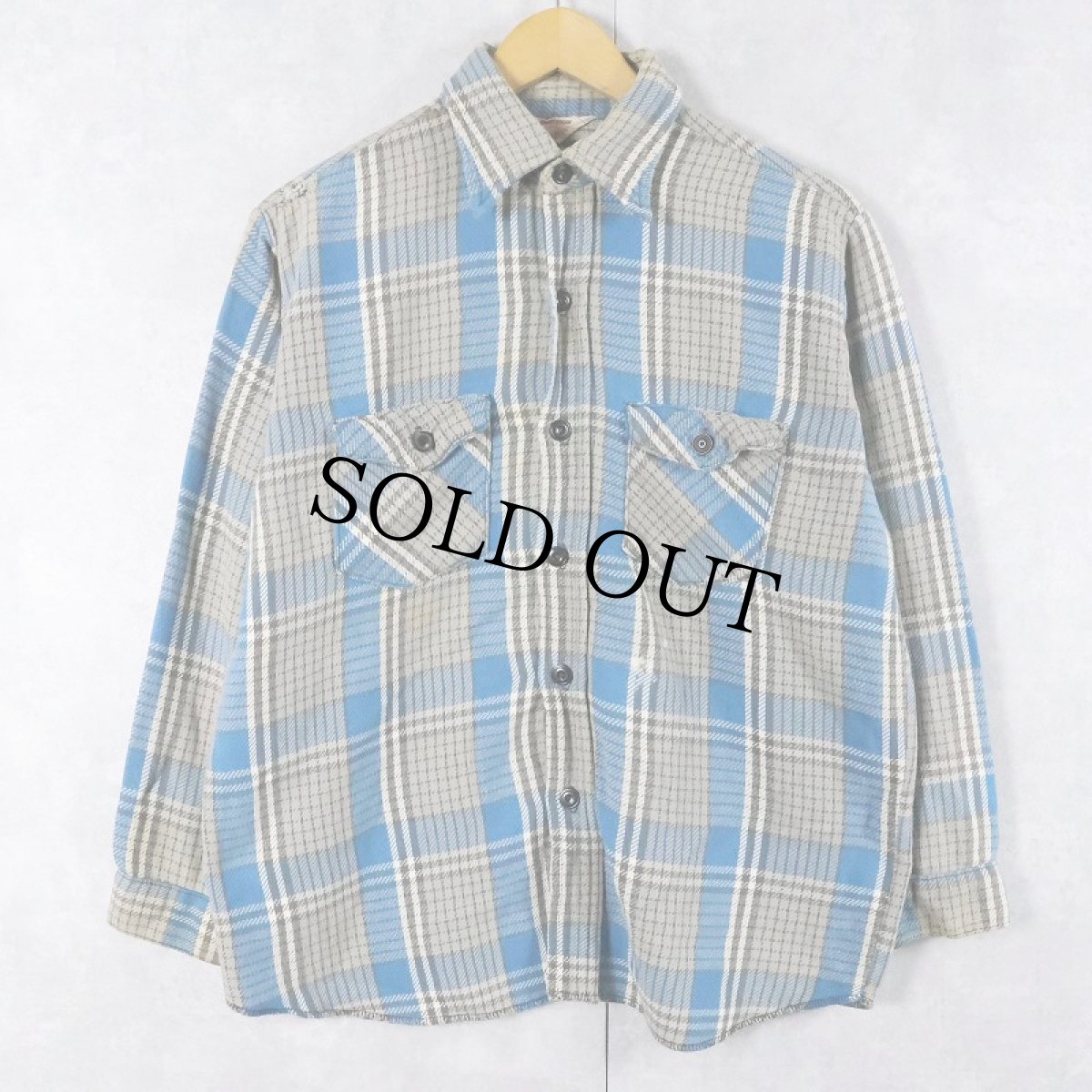画像1: 70's FROSTPROOF チェック柄 ヘビーネルシャツ SIZE16 (1)