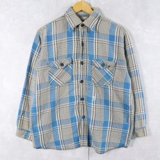 画像1: 70's FROSTPROOF チェック柄 ヘビーネルシャツ SIZE16 (1)