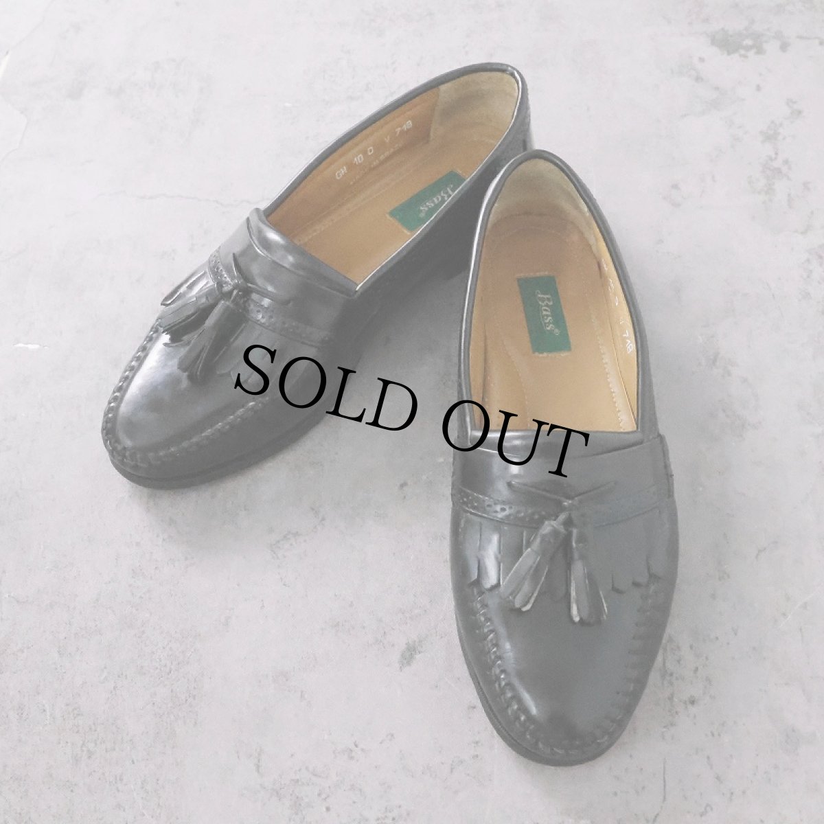 画像1: G.H.BASS & Co. キルトタッセルローファー BLACK 28cm (1)