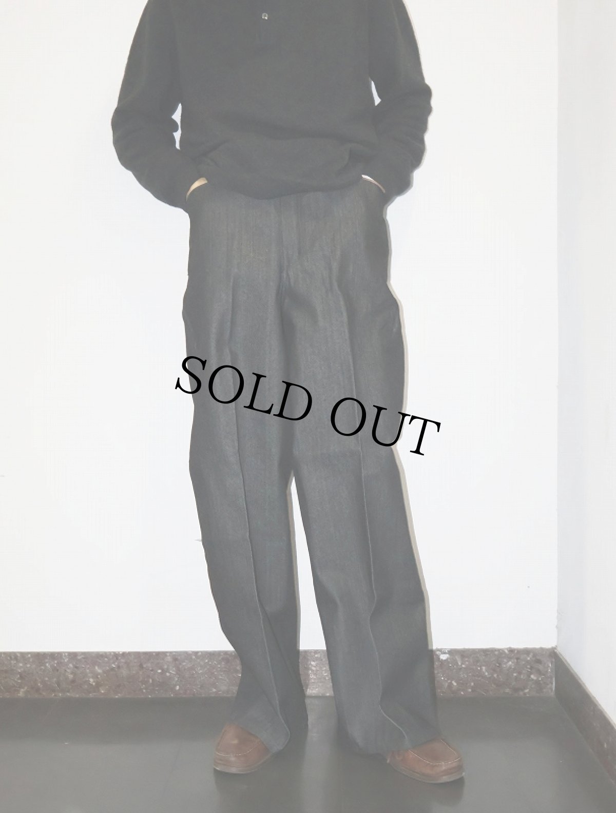 画像3: BEN DAVIS "THE GORILLA CUT" ゴリラカットデニムパンツ BLACK DENIM フラッシャー付き未使用品 W34 L32 (3)