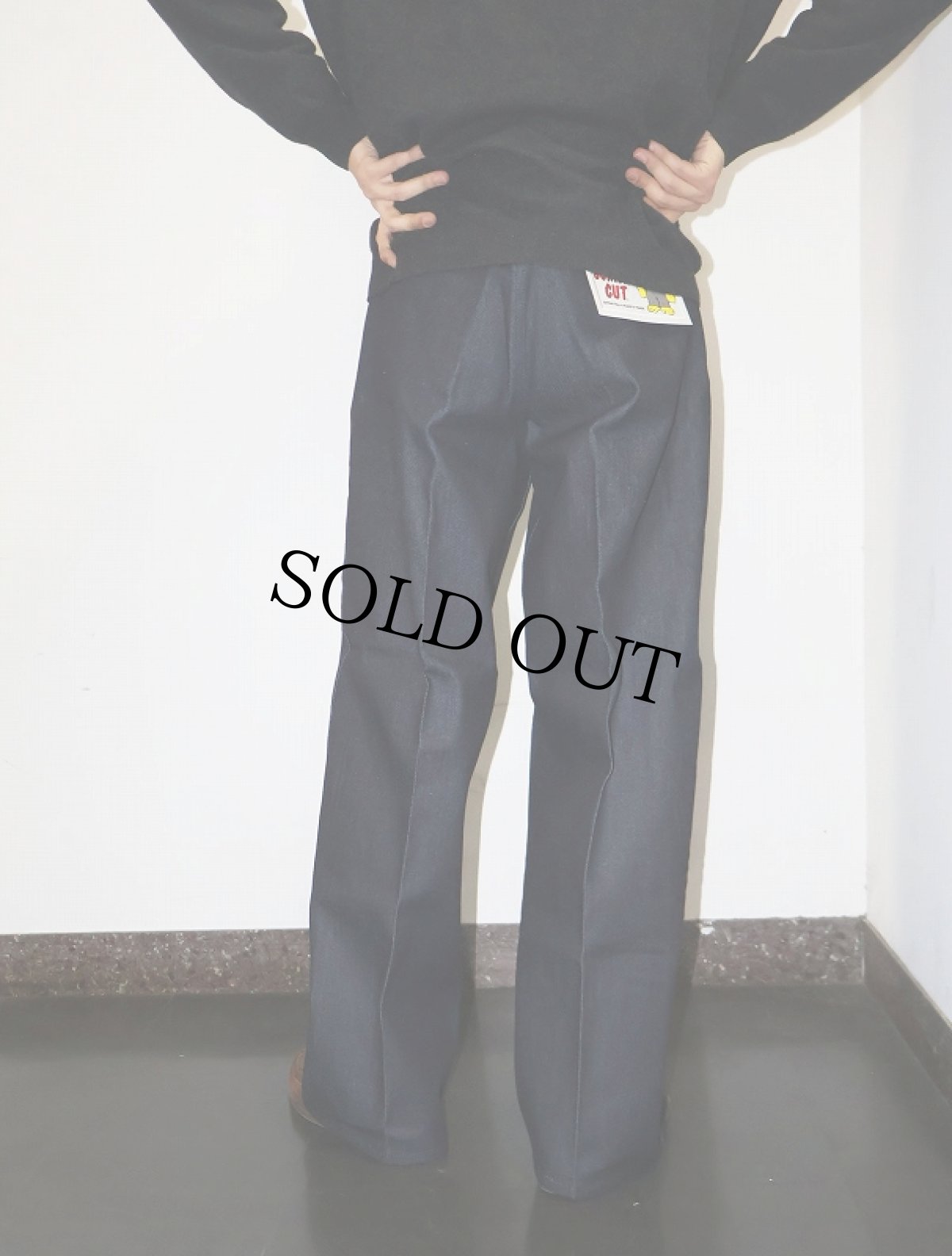 画像4: BEN DAVIS "THE GORILLA CUT" ゴリラカットデニムパンツ INDIGO DENIM フラッシャー付き未使用品 W34 L32 (4)