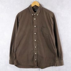 画像1: 80's GITMAN BROS USA製 千鳥柄 コットンボタンダウンシャツ L (1)