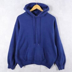 画像1: 90's BVD USA製 無地スウェットフーディー L (1)