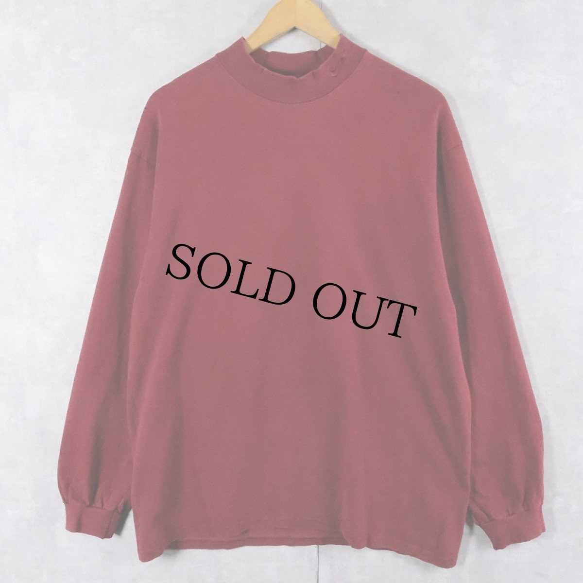 画像1: 〜2000's NIKE USA製 ロゴ刺繍 タートルネックロンT L (1)